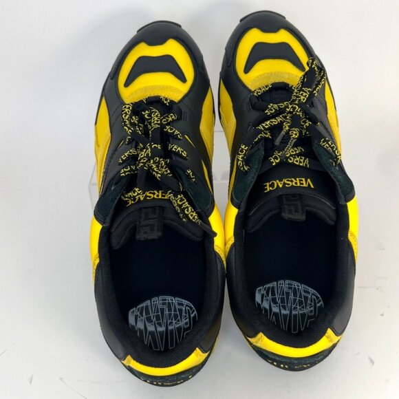 Versace Galaxia Men Sneakers Yellow Black Men Size 46 US13 main image 6
